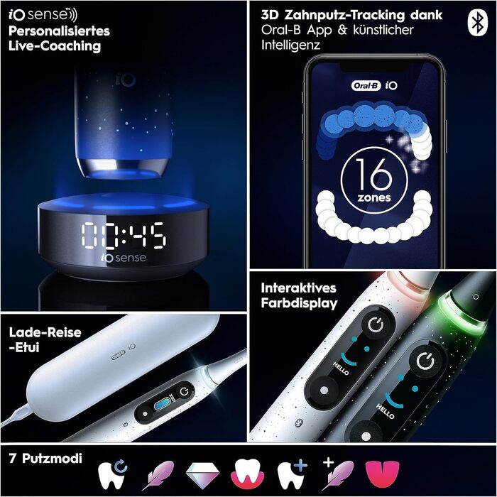 Електрична зубна щітка Oral-B iO Series 10, чорна