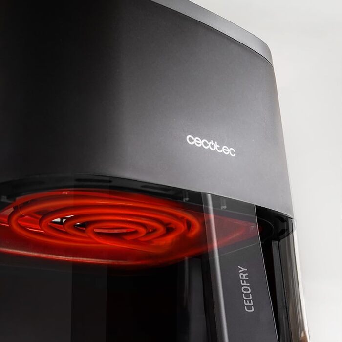 Фритюрниця без олії Cecotec Cecofry 6000 Full, 6 л, 1700 Вт, PerfectCook, 12 режимів, чорний колір