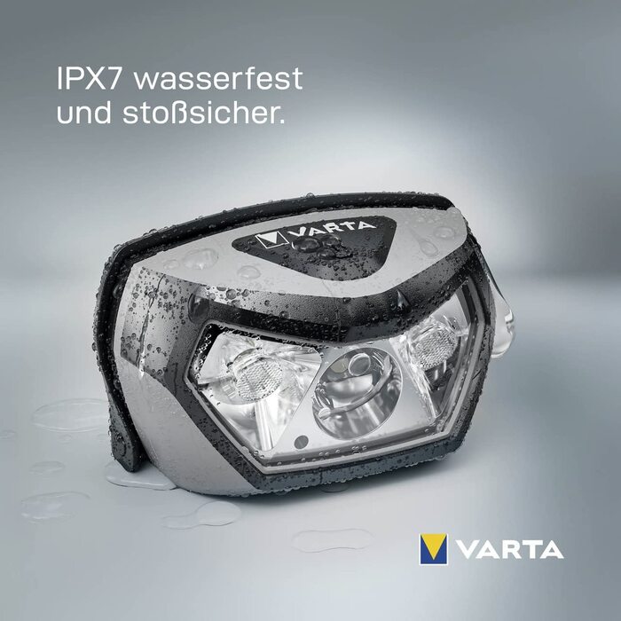 VARTA налобний ліхтар LED, акумуляторний, водонепроникний, бездротова зарядка, регульований кут, диммування, для кемпінгу, бігу, туризму