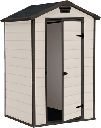 Садовий будиночок Keter Manor 4x3 м, пластиковий, коричневий - для дачі та саду