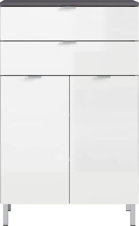 Комод GERMANIA DIE MÖBELMACHER, графіт/білий, 60x97x34 см, сучасний дизайн