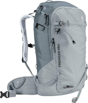 Жіночий туристичний рюкзак Deuter Freerider Pro 32+10 л, для лижних турів, сірий
