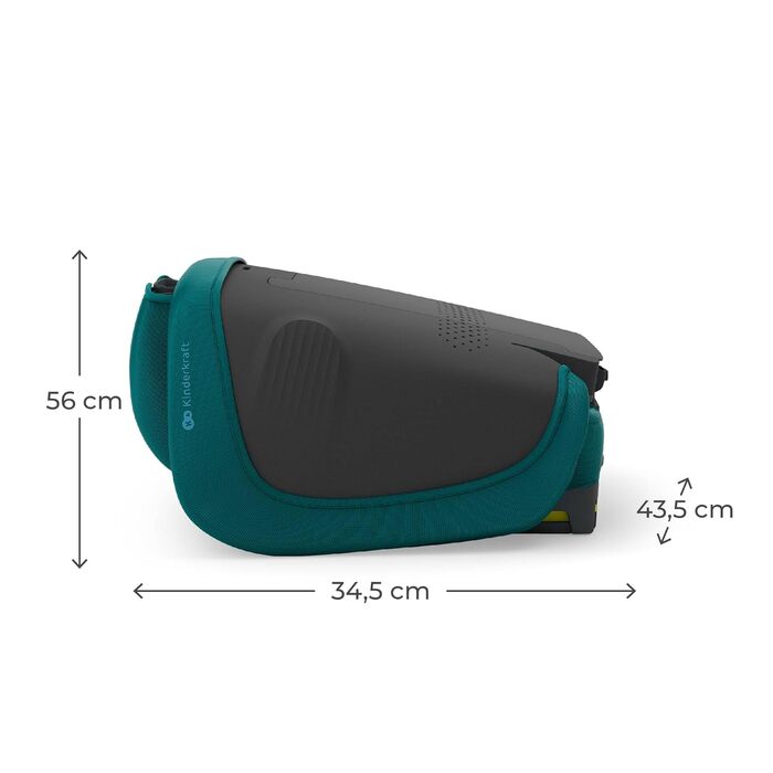 Автокрісло Kinderkraft UNITY 2 i-Size, 100-150 см, 3,5-12 років, регульована підголовник, AIR FLOW, 5 положень спинки, зелений