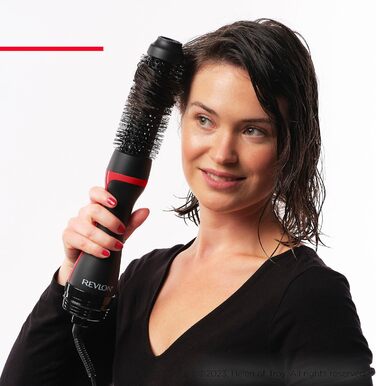 Насадка-щітка Revlon One-Step, кругла, чорна, для укладки волосся