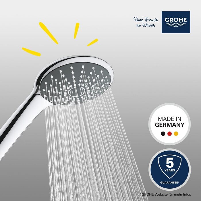 Ручний душ GROHE Vitalio 110 з системою Antikalk, круглий, хром, 27319000