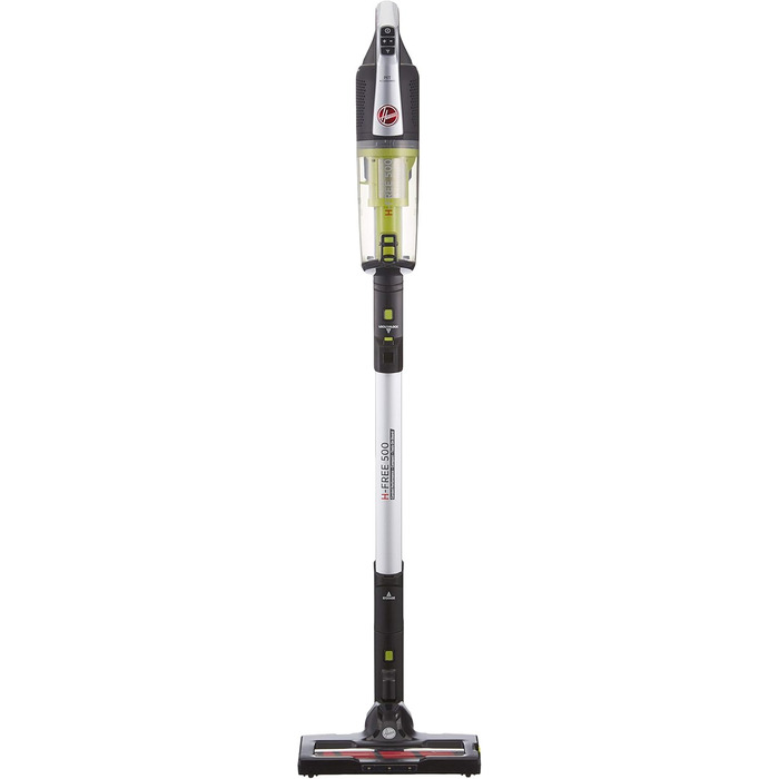 Акумуляторний пилосос Hoover з турбощіткою для шерсті тварин, змінні валики для універсальної та делікатної підлоги, до 30 хв роботи, без мішка, самостійне стояння, легкий і компактний [HF522NPW]