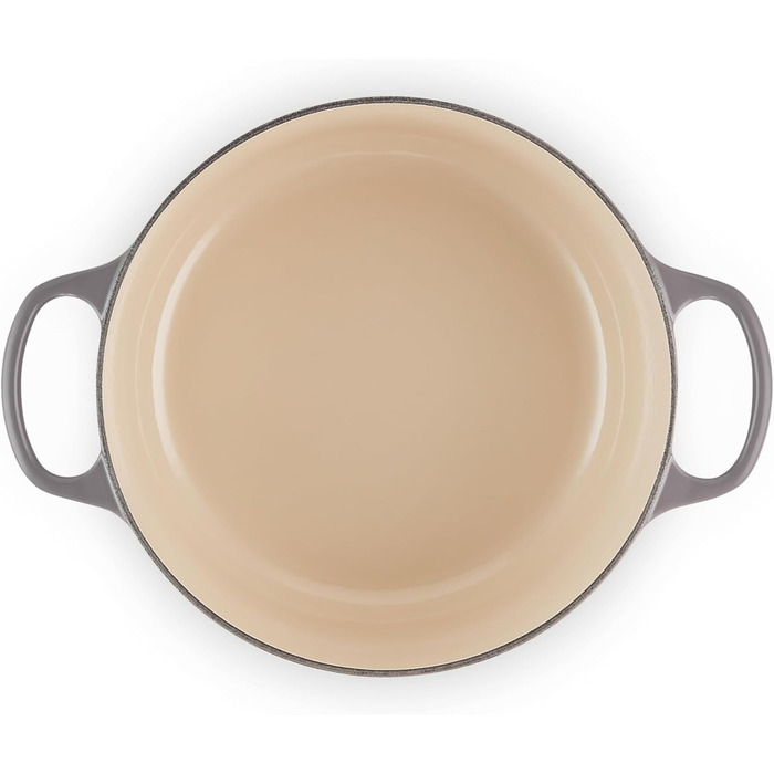 Чавунна каструля-брятер Le Creuset Signature з кришкою, кругла, 26 см, 5,3 л, для всіх плит та індукції, колір Flint