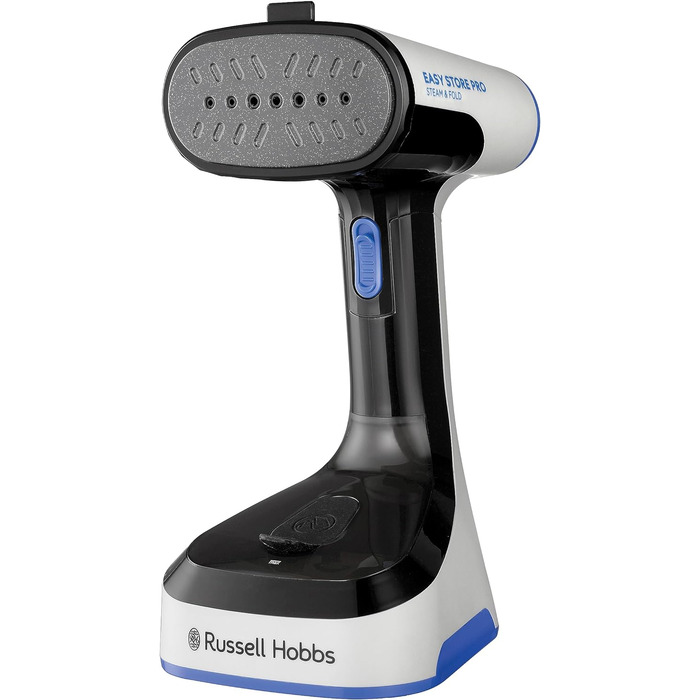 Ручний відпарювач Russell Hobbs Steam Genie Easy Store 1500Вт, складаний, для подорожей, з насадкою для тканин, 3м кабель, швидкий нагрів, модель 26740-56
