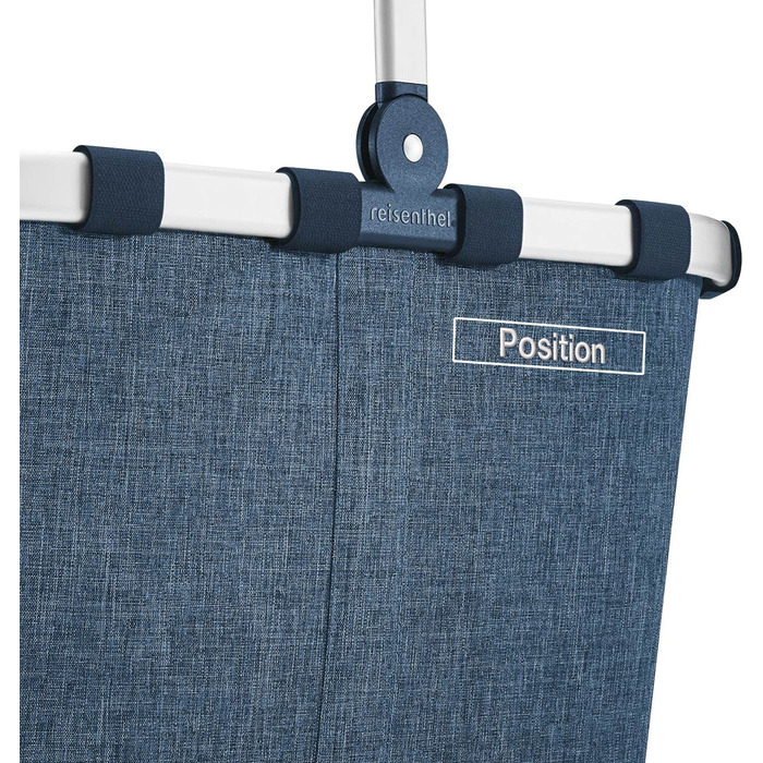 Кошик для покупок Reisenthel Carrybag Frame Bandana Blue, місткий, з міцною рамою, водовідштовхувальний, з внутрішньою кишенею, стильний дизайн