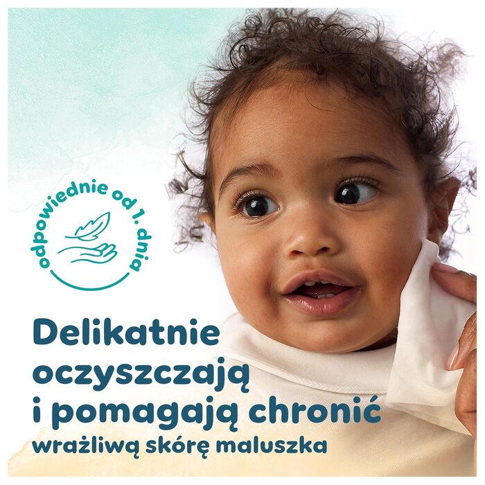 Дитячі вологі серветки Pampers Harmonie Protect & Care, без віддушок, 18 упаковок по 44 шт (792 серветки)