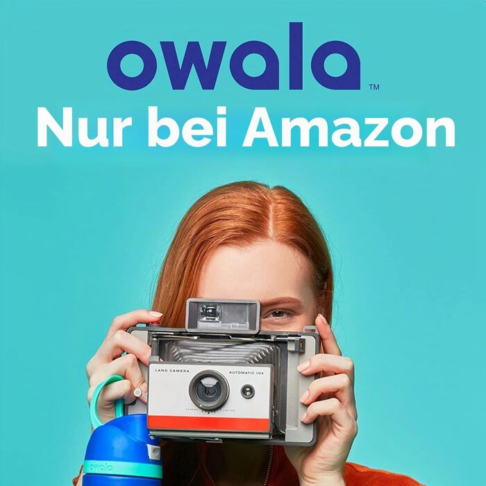 Термопляшка Owala FreeSip зі сталі та соломинкою, 710 мл, Iced Breeze — ізольована, без BPA, для спорту, фітнесу та подорожей
