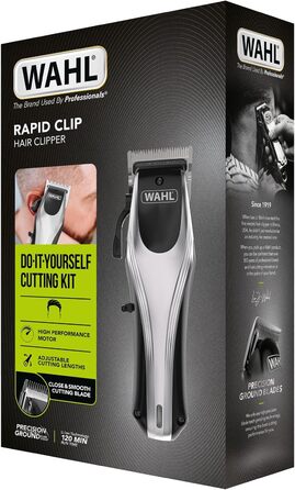 Машинка для стрижки волосся Wahl Rapid Clip для чоловіків, акумуляторна, професійна, літій-іонна, бездротова