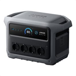 Портативна електростанція Anker SOLIX C1000 Gen 2, 2000Вт сонячний генератор, LiFePO₄ акумулятор 1024Вт-год, швидка зарядка за 49 хв, для кемпінгу та резервного живлення