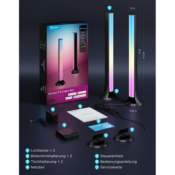 Світлодіодні LED-панелі Govee RGBWIC: інтелектуальна підсвітка для телевізора та ПК