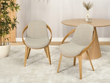 Стілець Mebel-Partner, тканина, бежевий, 1 шт.