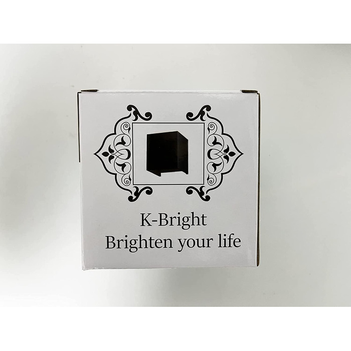 Світлодіодний настінний світильник K-Bright 12Вт, для вулиці та приміщень, регульований світловий потік, 4000K, IP65, темно-сірий