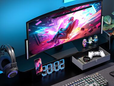 Електричний стіл WALKINGDESK із шухлядою та підставкою для монітора, регульований стіл для домашнього офісу 121,9x61 см, ергономічний стіл-трансформер з тримачем для телефону та 3 гачками