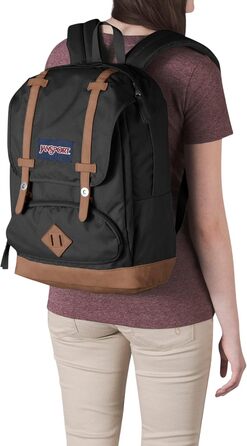 Рюкзак JanSport CORTLANDT чорний, великий, з відділенням для ноутбука 15