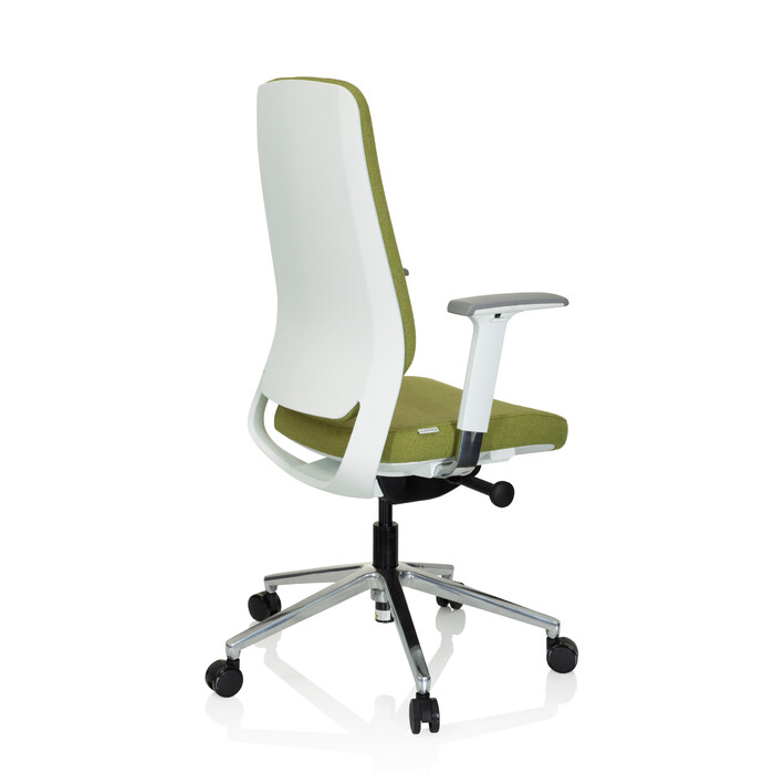 Офісне крісло / поворотне крісло CHIARO T4 WHITE тканина зелена hjh OFFICE