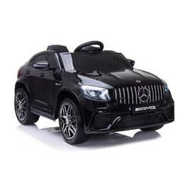 Дитячий електромобіль Mercedes GLC 63S 4x4 з пультом керування, м'якими колесами EVA, шкіряним сидінням та USB