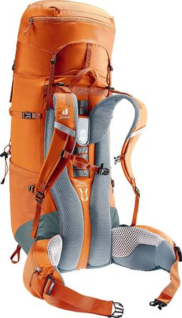 Туристичний рюкзак Deuter Aircontact Lite 50+10 л, chestnut-teal, легкий, для трекінгу