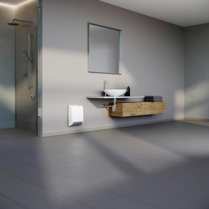 Керамічний електрообігрівач STIEBEL ELTRON CK 20 Trend LCD 2 кВт, енергоощадний, для ванної кімнати, 25 м², тижневий таймер, LCD-дисплей, TÜV, Німеччина