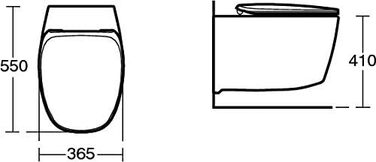 Унітазна кришка Ideal Standard Dea з м'яким закриванням, біла