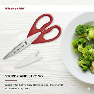 Ножиці кухонні універсальні KitchenAid червоно-чорні, для кухні