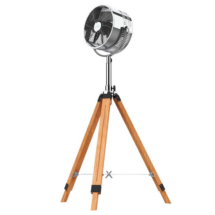 Вентилятор підлоговий Cecotec EnergySilence 1200 Woody 30 см, дерев'яний штатив, 3 швидкості, 80 Вт