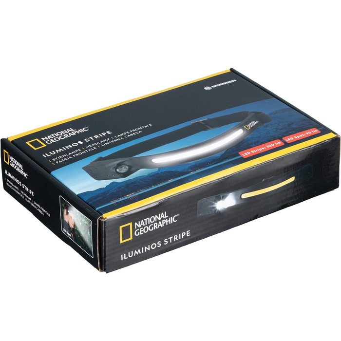 Лобовий ліхтар National Geographic Iluminos Stripe з LED-смугою, акумулятором та ІЧ-сенсором керування жестами