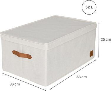 Преміум коробка для зберігання новорічних прикрас LOVE IT STORE IT - 30 відділень, 58x36x25 см, бежева