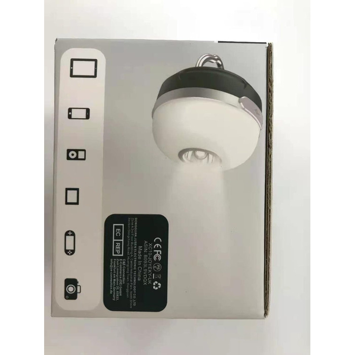 LED кемпінговий ліхтар із RGB підсвічуванням, 5200mAh, USB-заряджання, 6 режимів яскравості, магніт, димірування, для кемпінгу, походів та надзвичайних ситуацій