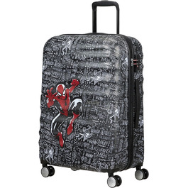 Дорожня валіза American Tourister Marvel Legends Spinner S 55 см, 36 л, багатобарвна (Captain America City), матова