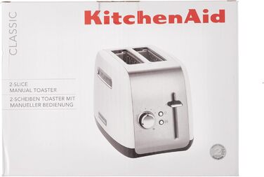 Тостер KitchenAid CLASSIC на 2 скибки, 1.8 кг, чорний