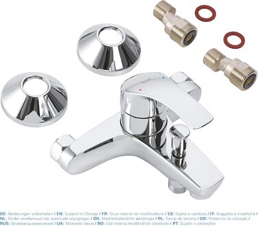 Змішувач для ванни Grohe Eurosmart, хром, з підключенням S, без душової лійки (33300002)
