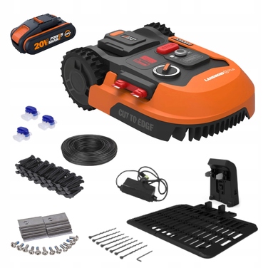Робот-газонокосарка Worx LANDROID M600 Plus WR166E для площ до 600 м² + Гараж WA0810