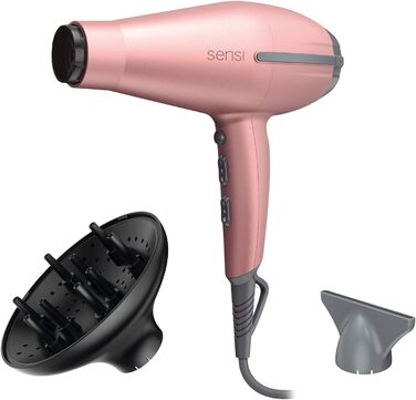 Фен професійний Gama Italy Tempo 5D Sensi 2200 Вт - 5D Ultra Ozone Ion Protect, Рожевий