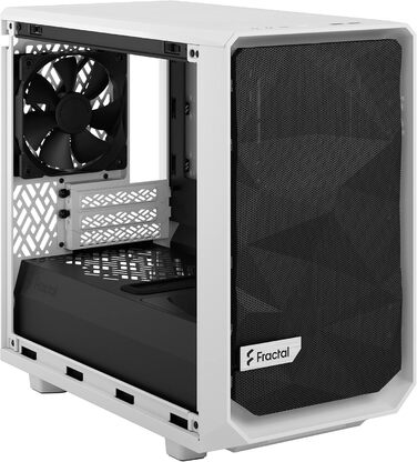 Корпус Fractal Design Meshify 2 Nano White TG Clear Tint, білий, скляна панель, компактний, для ігрових ПК