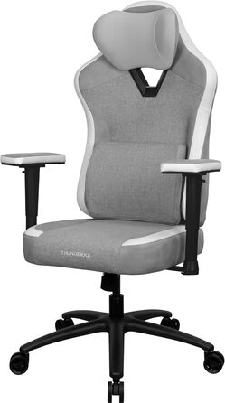 Ігрове крісло ThunderX3 EAZE SYNC4, ергономічне, штучна шкіра та тканина, Loft Grey