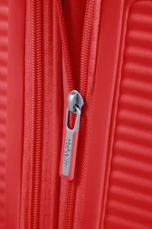 Валіза American Tourister Soundbox розширювана, 67 см, 81 л, червона, з TSA замком, поліпропілен, спінер