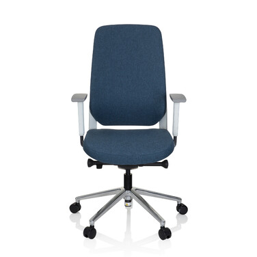 Офісне крісло / поворотне крісло CHIARO T4 WHITE тканина синя hjh OFFICE