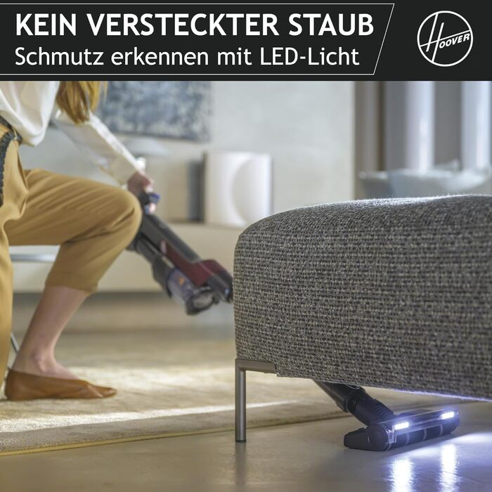 Пилосос Hoover HF201H 011 для твердих підлог, чорний/малиновий, HF2 Home Hard Floor