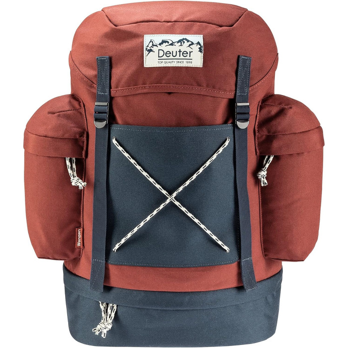 Рюкзак Deuter Wengen Vintage 25 л, червоно-синій, міський