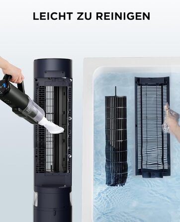 Мобільний випарний охолоджувач повітря Midea Sensicool 7л з сенсорним дисплеєм та 6 швидкостями