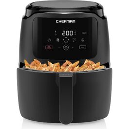 Електрична аерофритюрниця Chefman 4.75 л, цифрова керування One Touch, антипригарне покриття, чорна