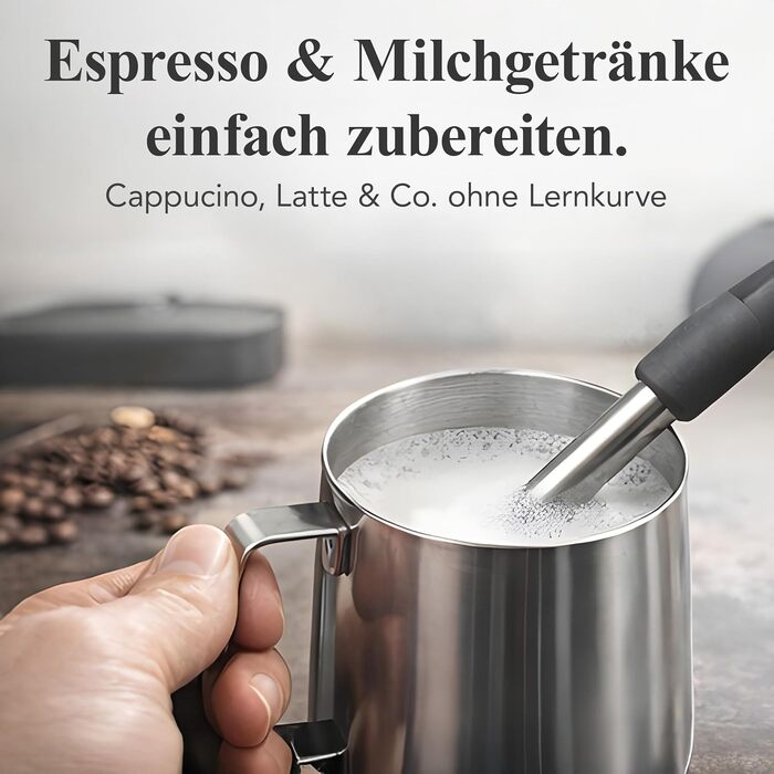 Кавомашина Solis Grind & Infuse Perfetta 1019 з вбудованою кавомолкою та функцією приготування еспресо, капучино та гарячої води - нержавіюча сталь