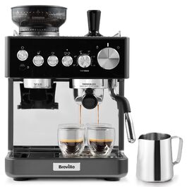 Кавомашина Breville Barista Slimline VCF185X: Еспресо, капучино, лате з вбудованим капучинатором (срібна)