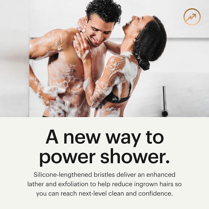 MANSCAPED The Body Buffer – Силіконовий скрабер для тіла преміум-класу для догляду, очищення та пілінгу шкіри з ергономічною ручкою