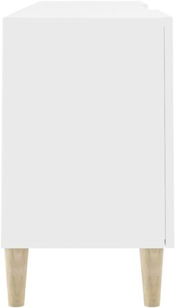 TV тумба vidaXL 150x30x50 см біла, деревостружкова плита, меблі для вітальні, телевізійний стіл, тумба під телевізор