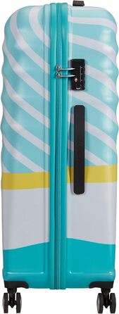 Валіза American Tourister Wavebreaker Disney Mickey Blue Kiss 77 см, 96 л, багато кольорів, спінер